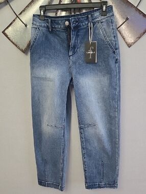 Flamingo?s Denim Cropped Jeans - Blue Wash